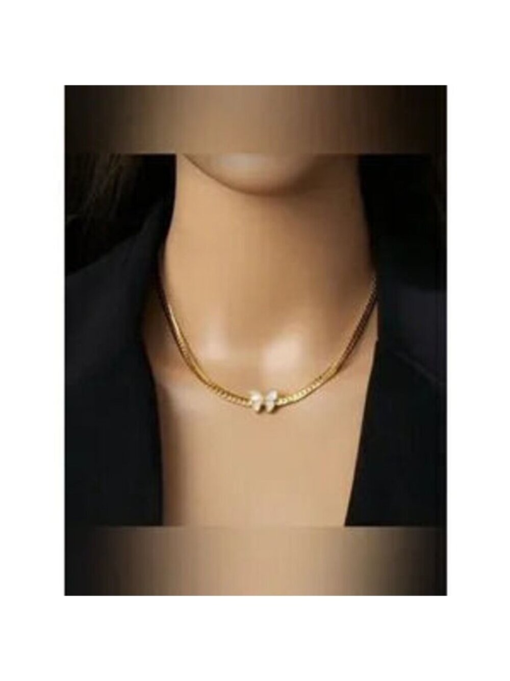 Gold Stainless Steel Butterfly Necklace Gift Dainty